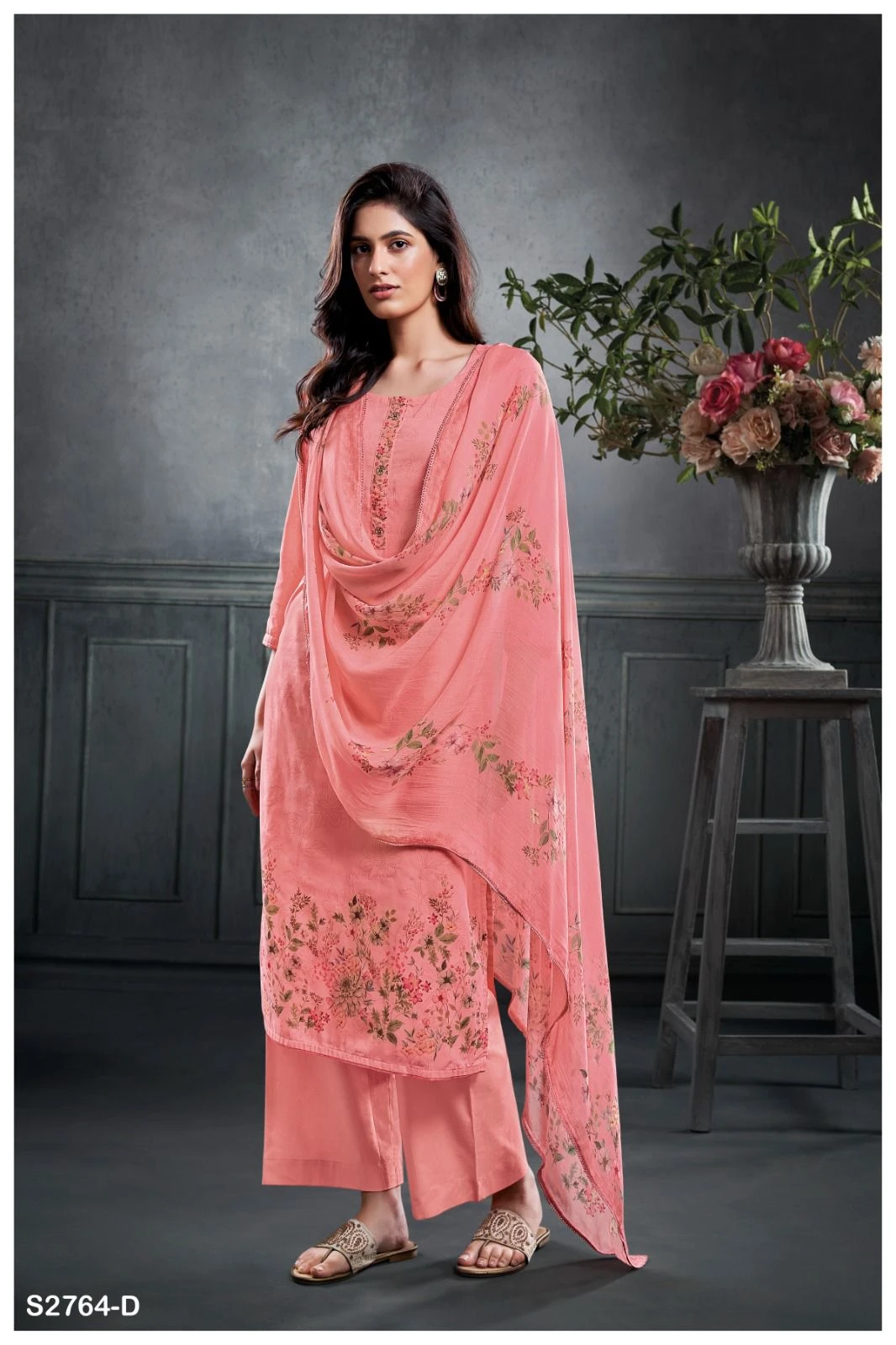 Ganga Juhana 2764 Premium Voil Printed Wholesale Fancy Salwar Suit Catalog — Wholesale Salwar Suits, Ganga wholesale from Surat - Gallery Image 2